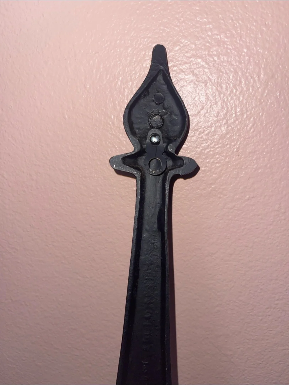 Vintage Gothic Spanish Revival Candle Sconce Pair With Chain